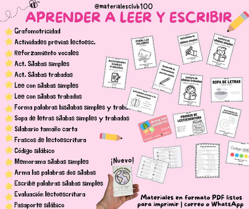 PAQUETE APRENDER A LEER Y ESCRIBIR