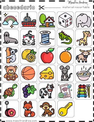 Abecedario + mayúsculas y minúsculas