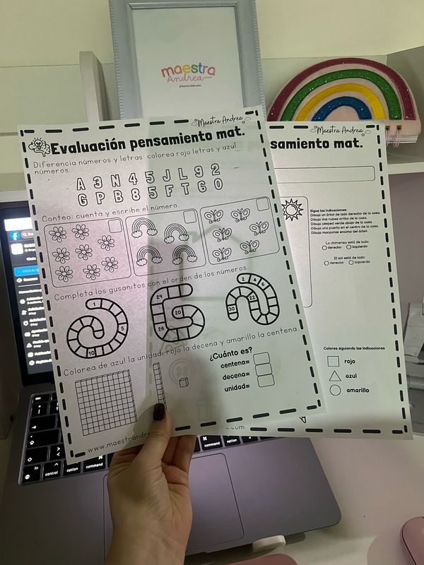Evaluación pensamiento matemático