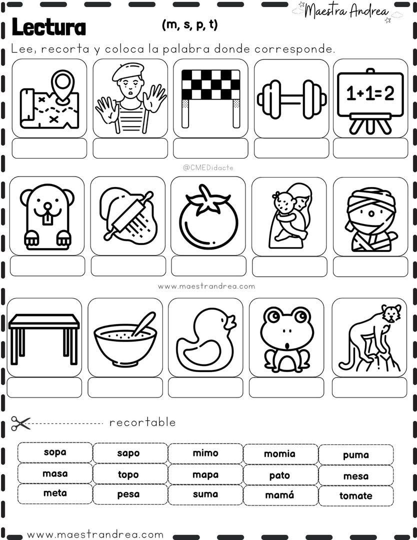 Actividad lectura + escritura