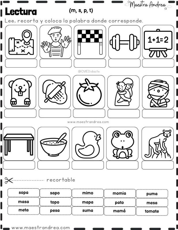 Actividad lectura + escritura