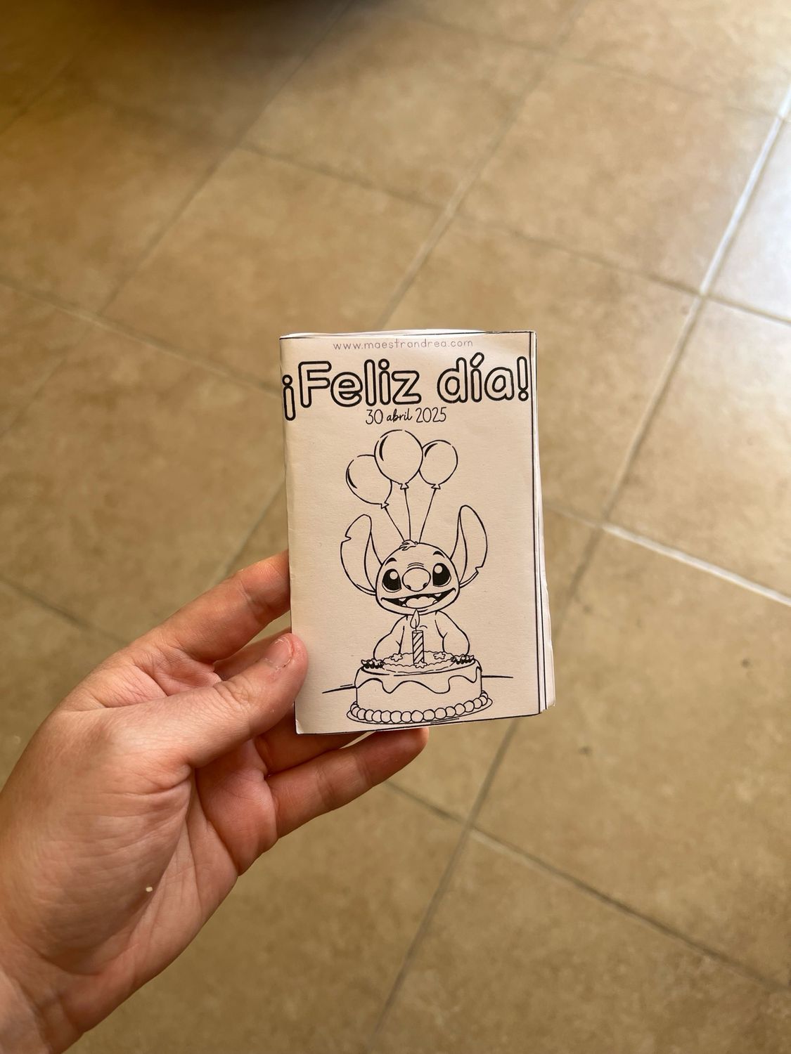 Mini libritos para colorear