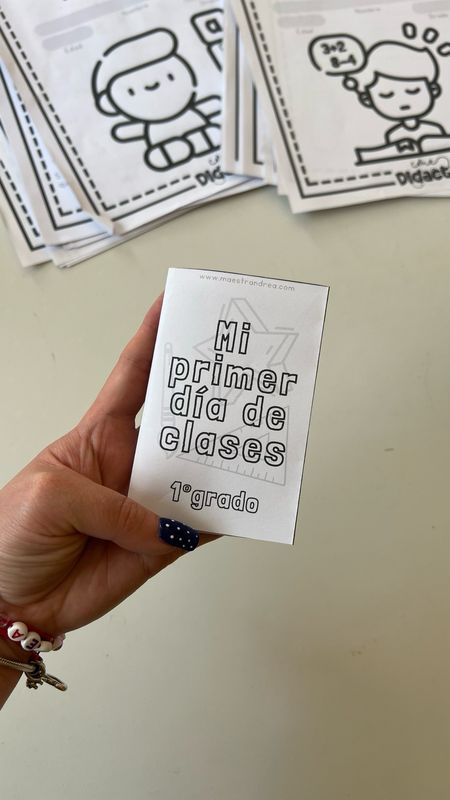 MI PRIMER DÍA DE CLASES MINI LIBRITO