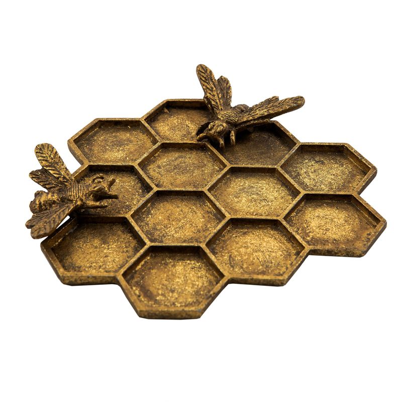 Gold Honeycomb Trinket Dish