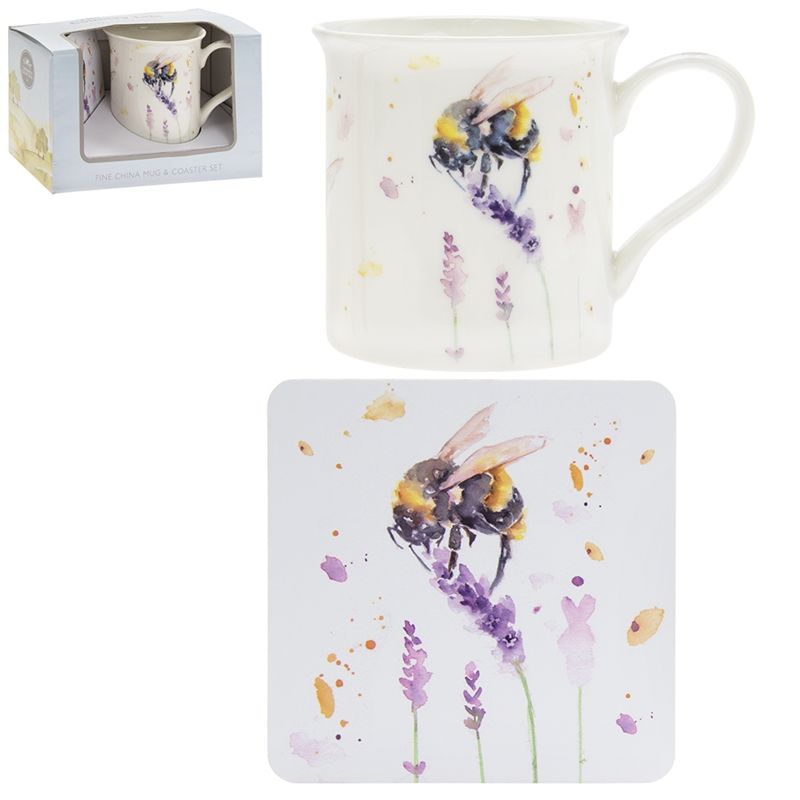 Country Life Bee Mug and Coaster