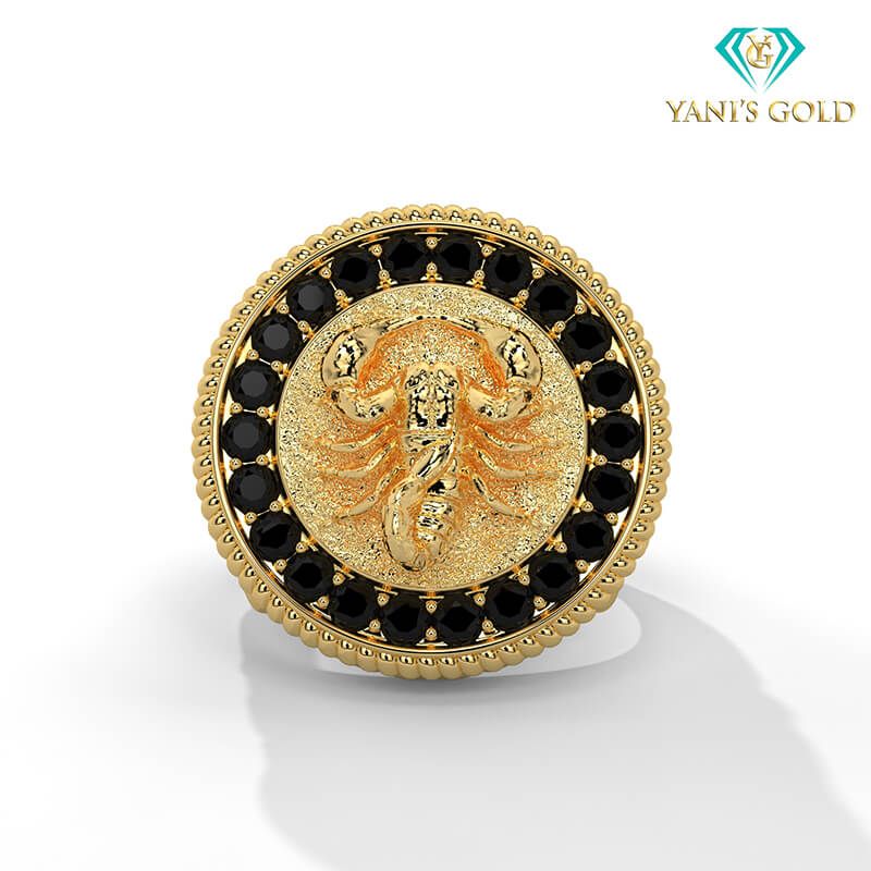 Anillo de Escorpión ✅✅, Seleccione el color del oro: Amarillo, Seleccione el quilataje: 10K