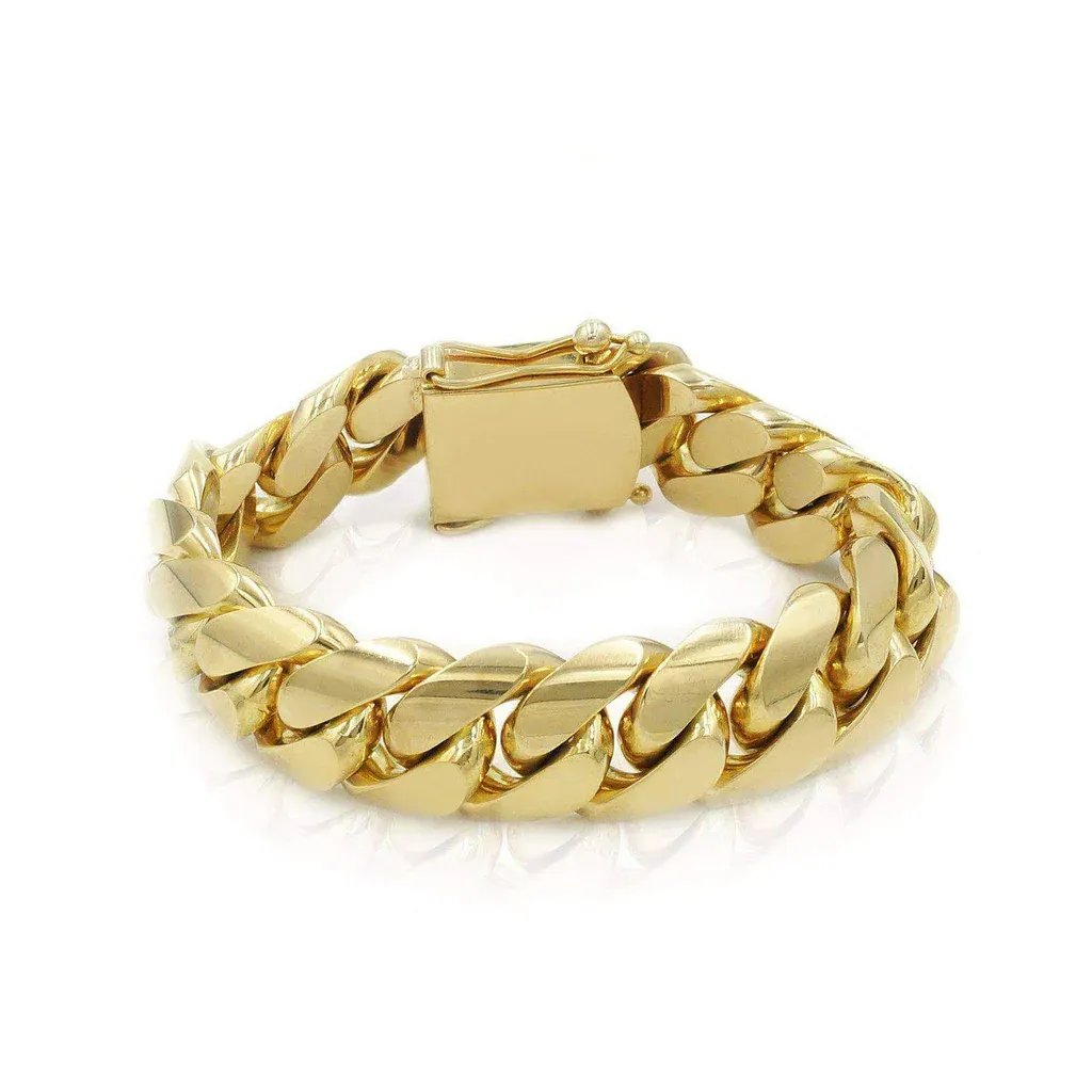 14K Miami Cuban Link Bracelet - 6mm