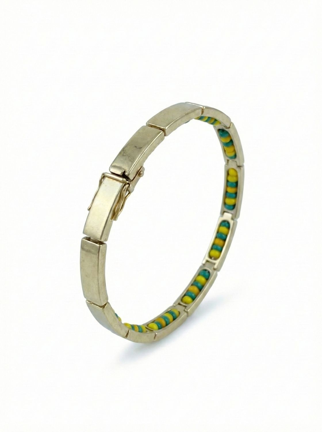 Sólido Orula Elegante pulsera de cadena de oro de 14k