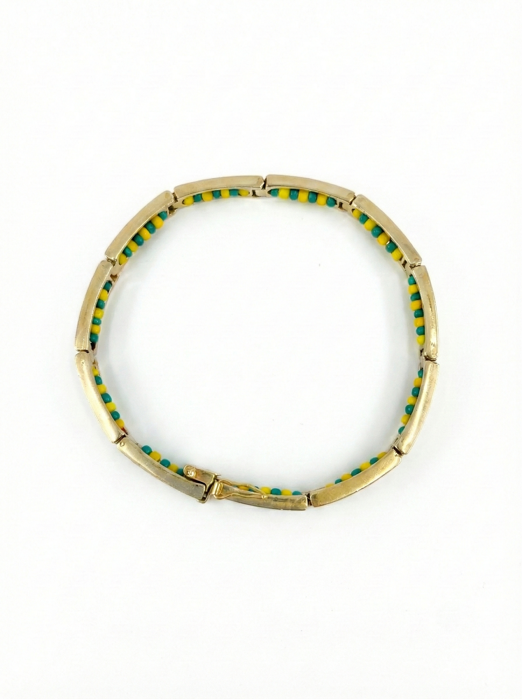 Sólido Orula Elegante pulsera de cadena de oro de 14k