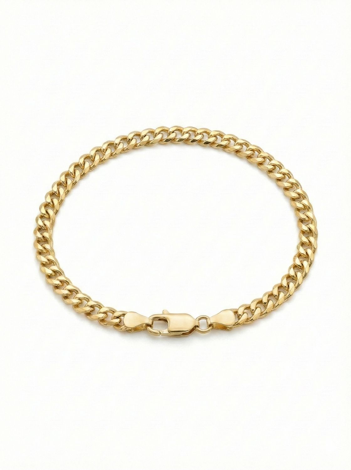 Tobillera con eslabones en oro de 14k