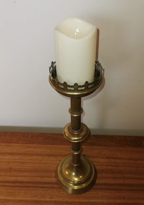 Brass Candleholder candlestick altar church candleholder antique style