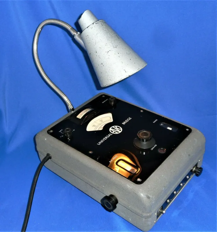 Lamp Desk AVO Meter Base Lamp Light Table Desk Light Unique Large Scientific Retro Steampunk