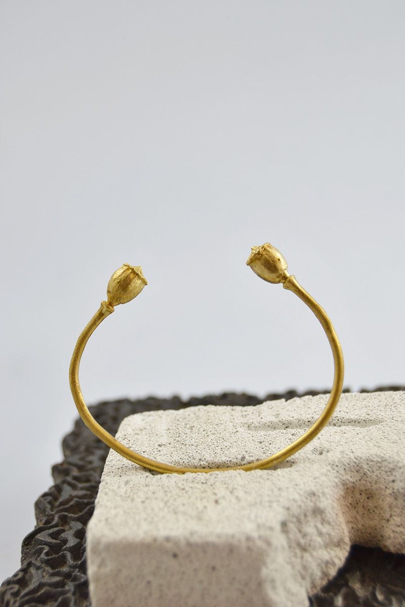 "Demetra" bracciale rigido regolabile