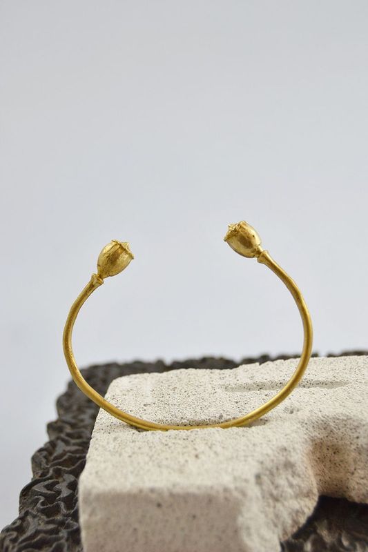 "Demetra" bracciale rigido regolabile