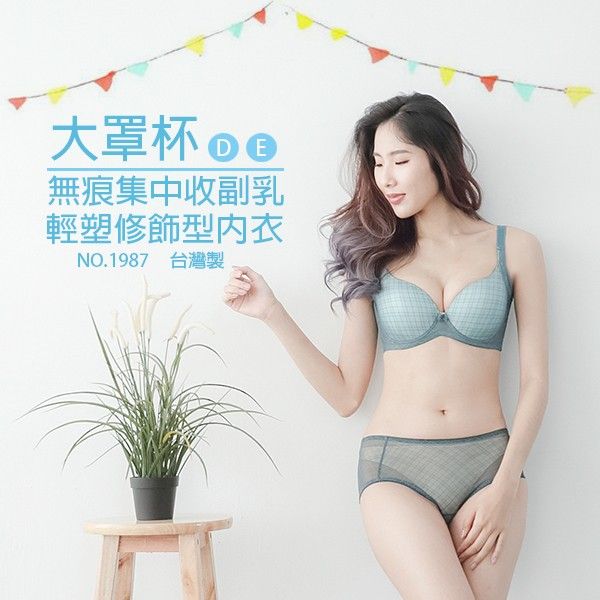 內衣【小百合】 D E 集中/無痕/輕塑/微調整型內衣/台灣製/M81987