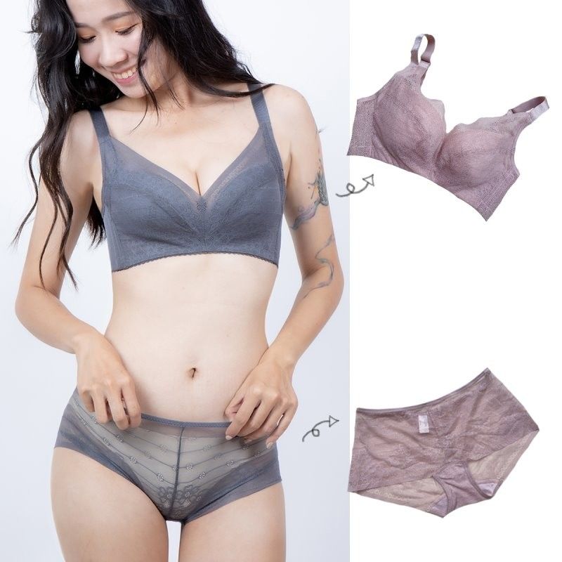 內衣/ 薄霧晨曦 無鋼圈 薄杯大尺碼 聚攏 收副乳 高透氣 小百合 82005台灣製