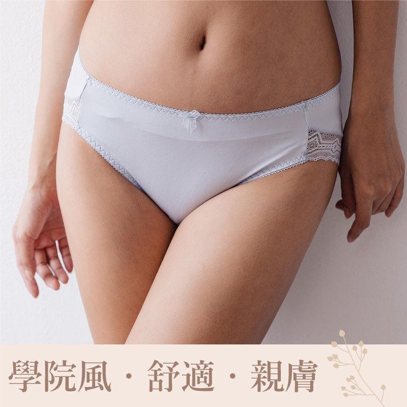 內褲/ 呼吸舒適輕柔/無痕/親膚柔軟/舒適不勒/蕾絲內褲 U82372 小百合 台灣製
