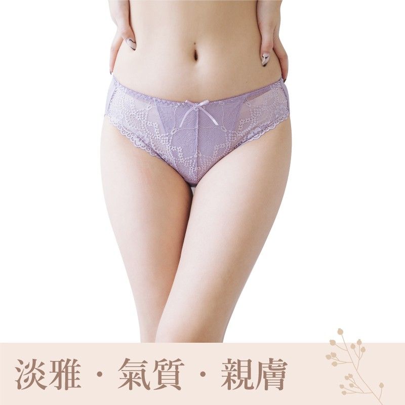 內褲/ 紫韻 舒適透氣 透氣網 蕾絲拼接 【小百合】U86626 台灣製