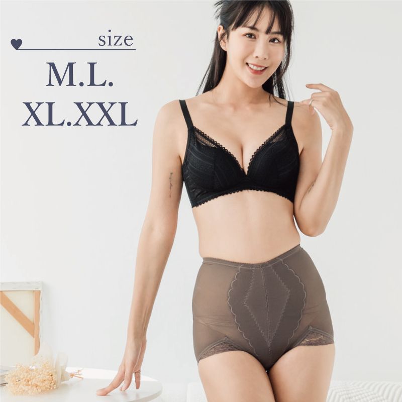 束褲/小百合竹炭纖維機能縮腹提臀調整女高腰三角束褲 台灣製