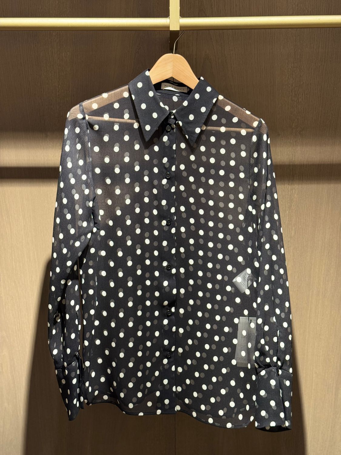 Blouse Dots Black