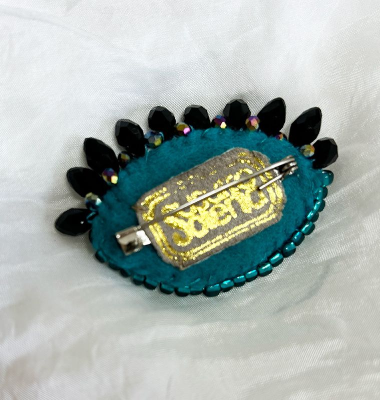 Turquoise Eye brooch