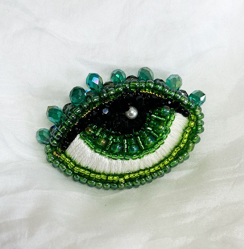 Emerald Eye brooch