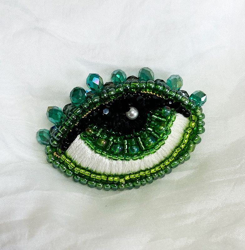 Emerald Eye brooch