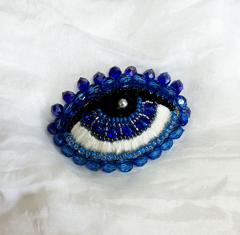 Blue Eye brooch