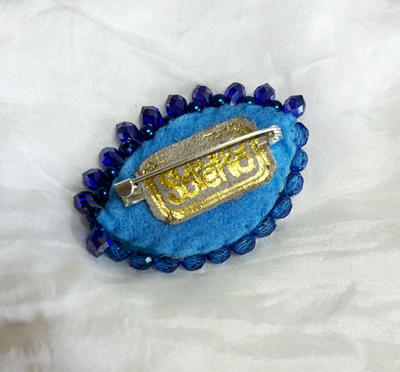 Blue Eye brooch