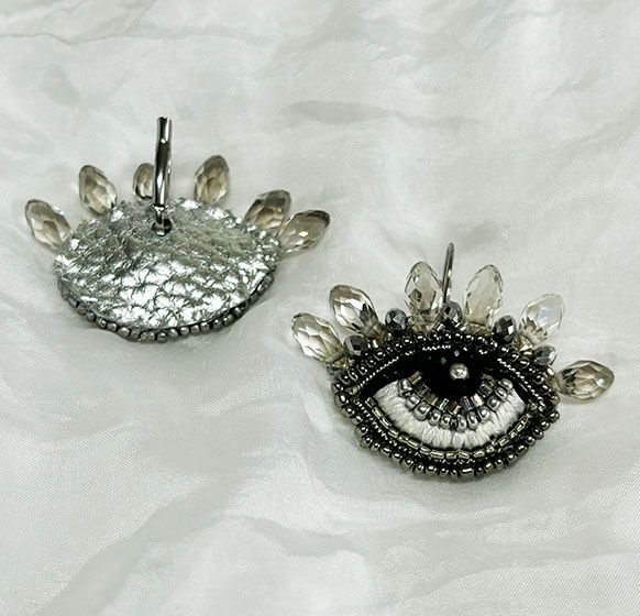 Silver Eye earrings