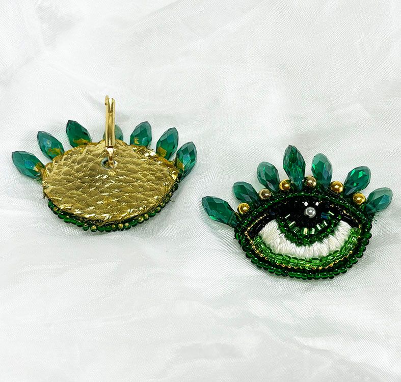 Emerald Eye earrings