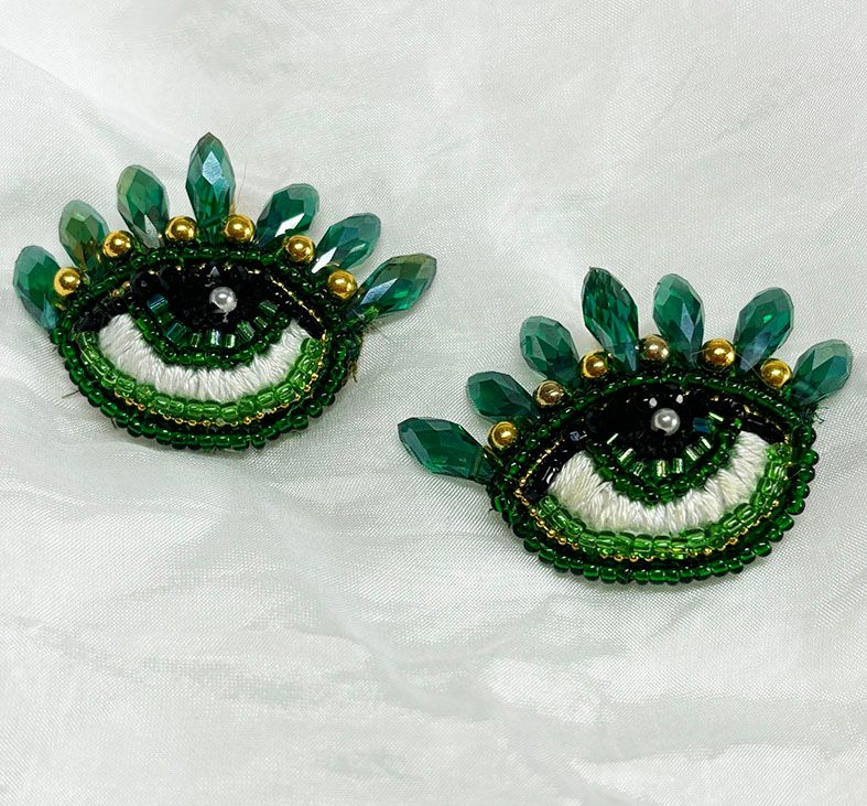 Emerald Eye earrings