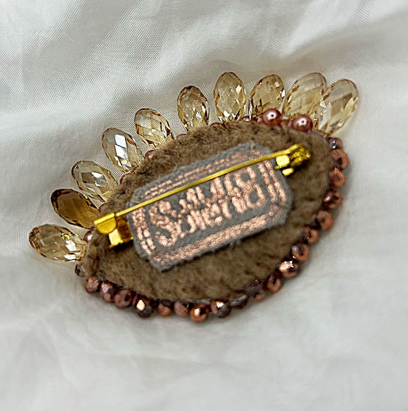 Copper Eye brooch