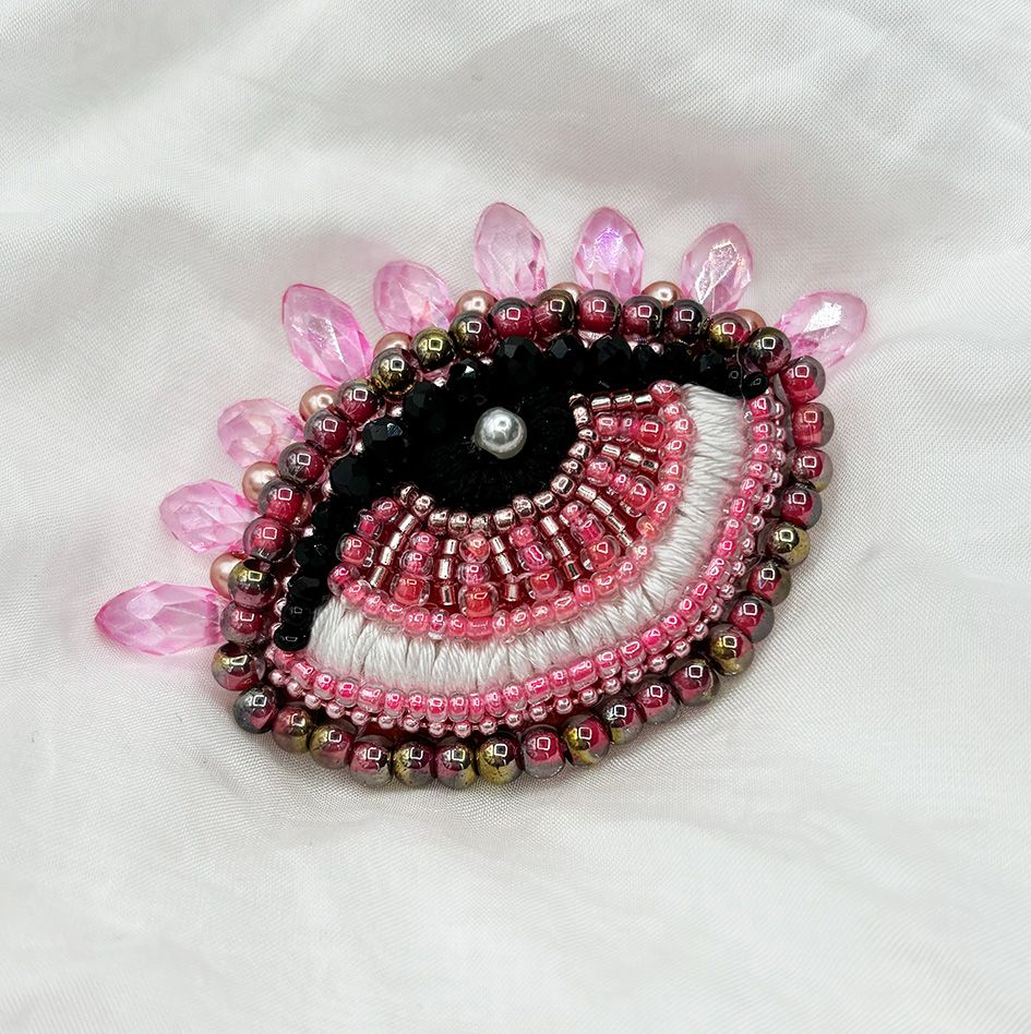Cherry Blossom Eye brooch