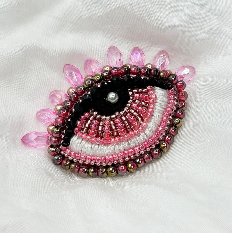 Cherry Blossom Eye brooch