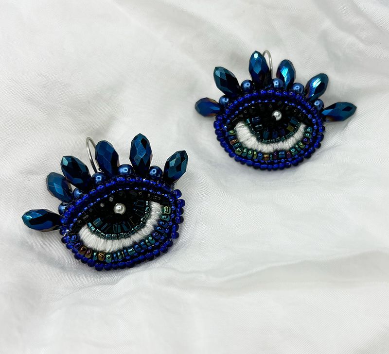 Ultramarine Eye earrings