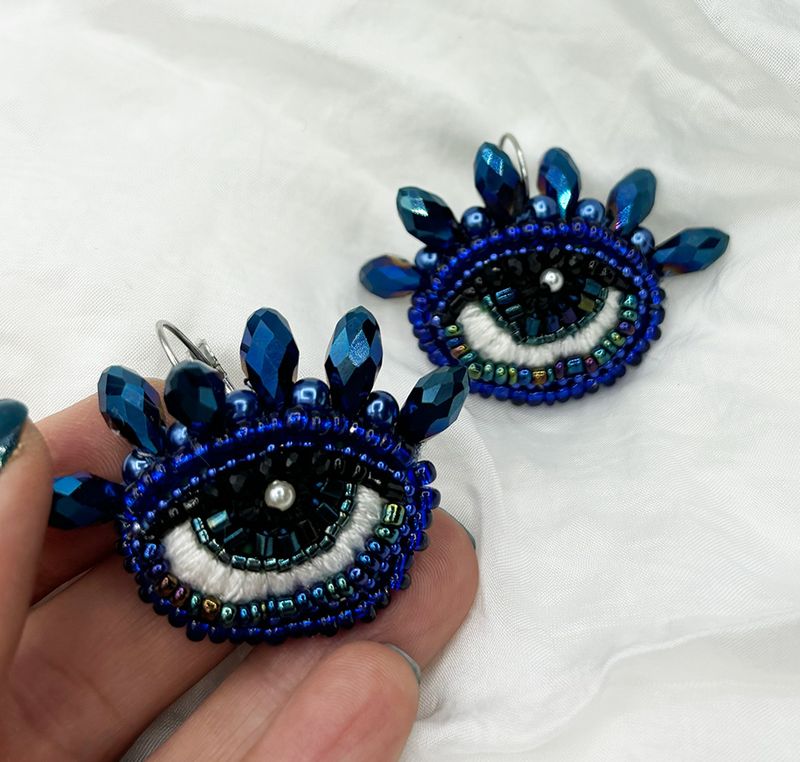 Ultramarine Eye earrings
