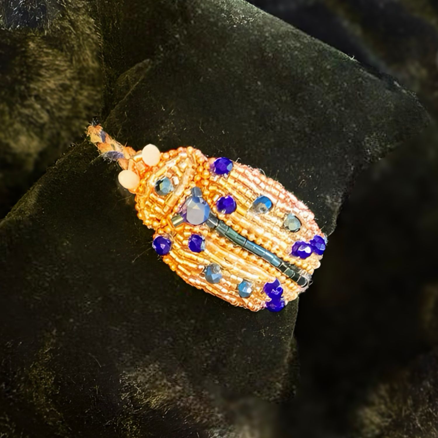 Champagne, soft rose and royal blue