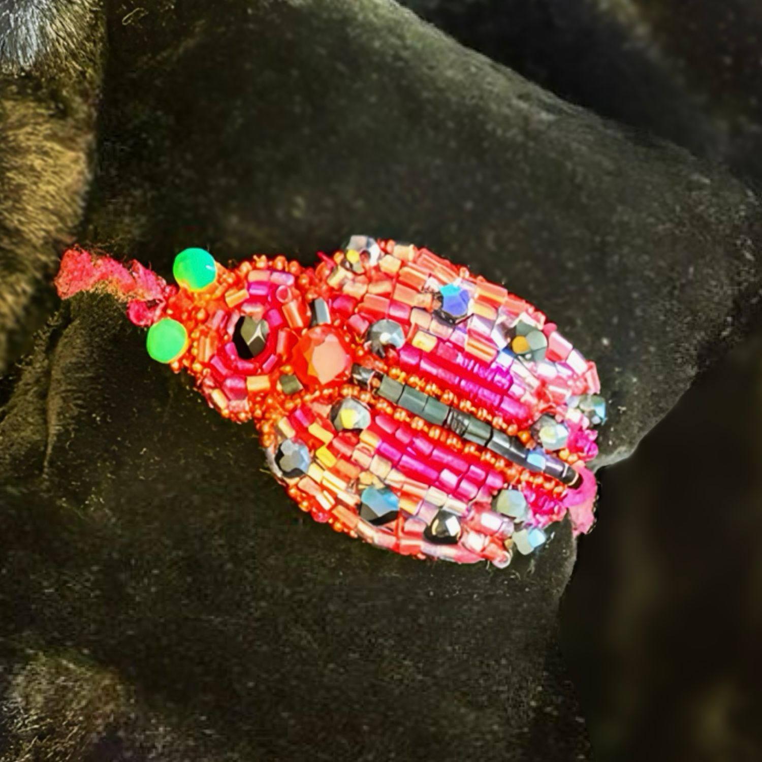 Hot pink, red and smoked blue