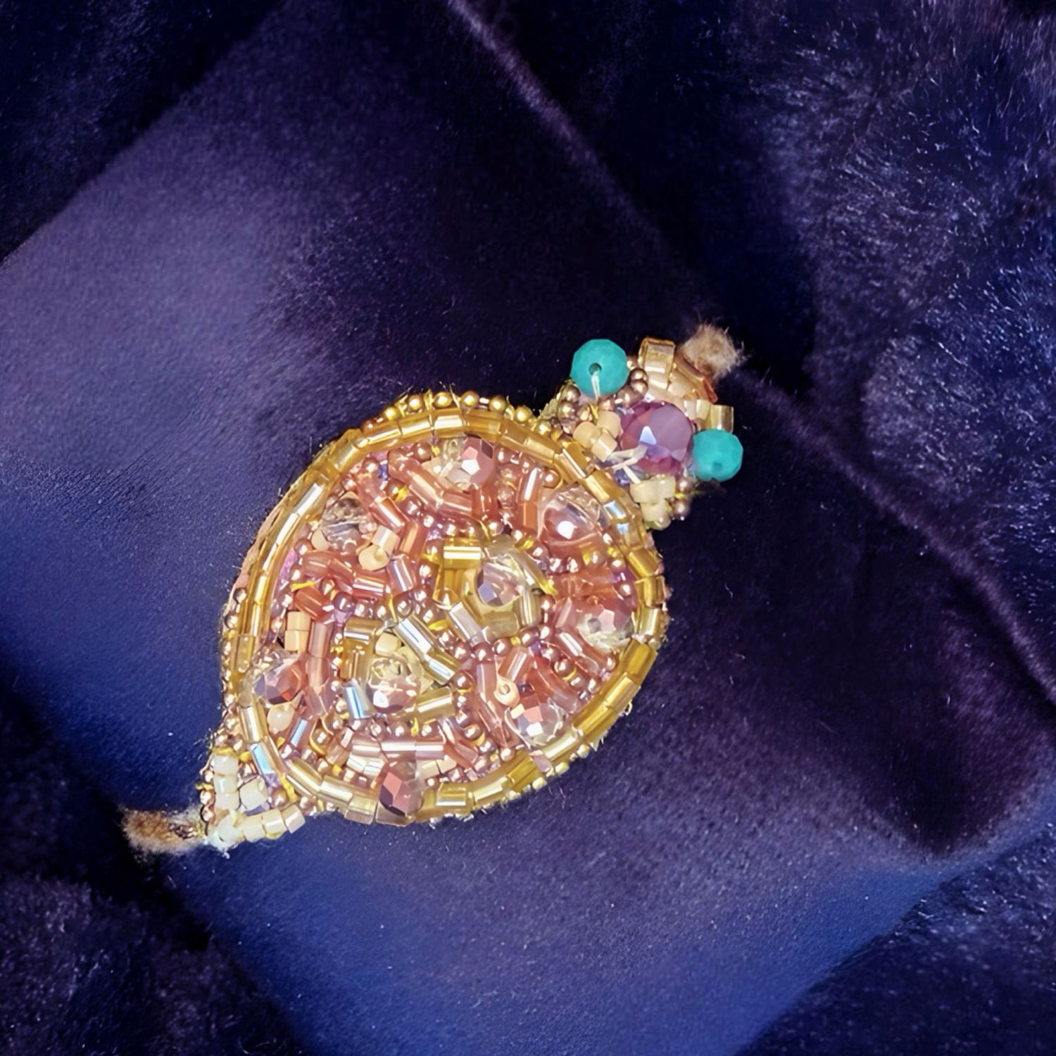 Gold, champagne and smoky rose