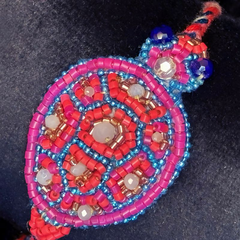 Turquoise, coral and salmon