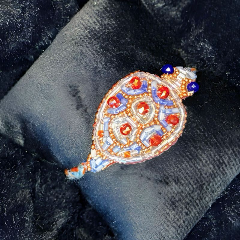 Rose gold, light blue and tangerine