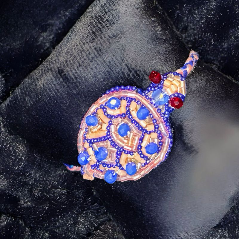 Royal blue, light pink and sky blue