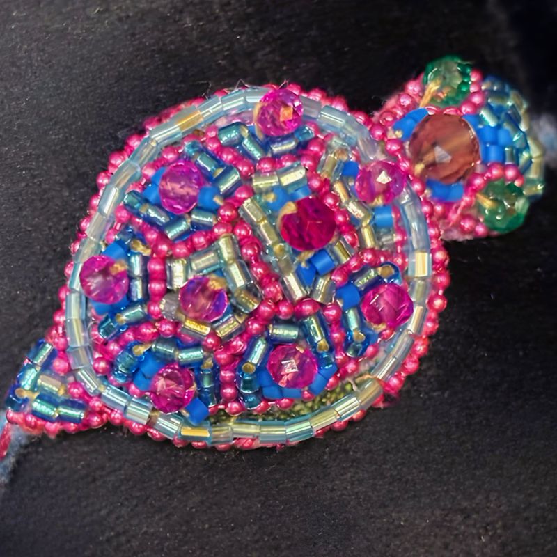 Pink, turquoise and icy blue