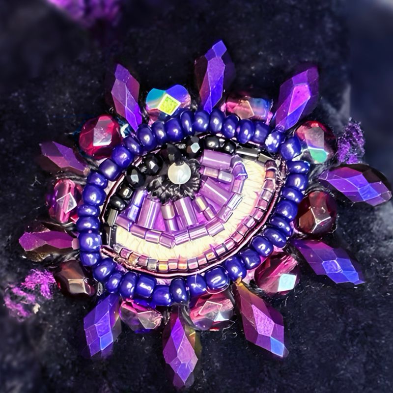 Deep purple Eye