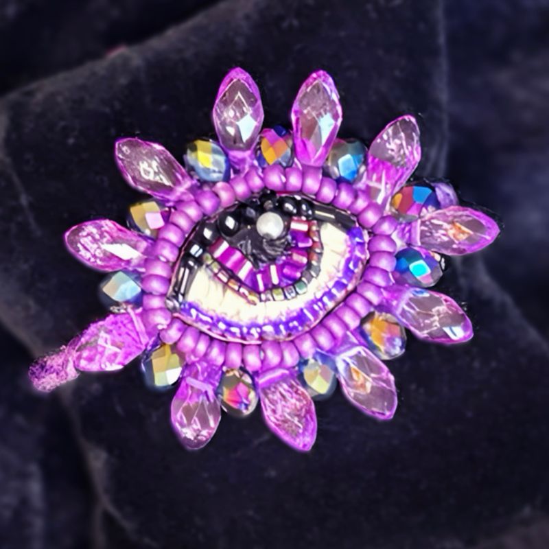 Iridescent purple Eye