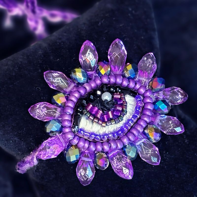 Iridescent purple Eye