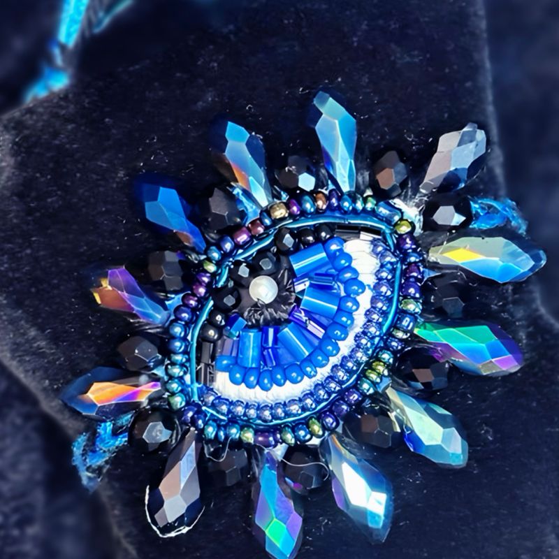 Iridescent blue Eye