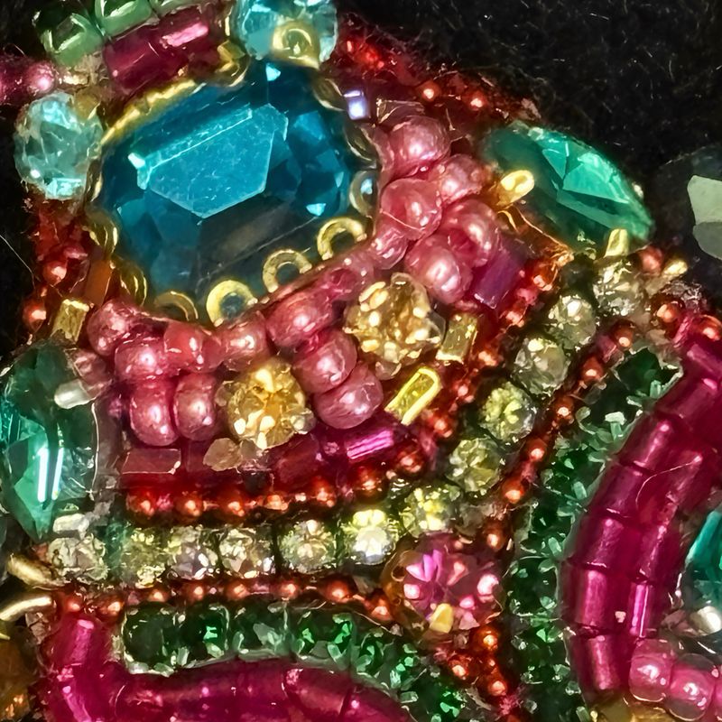 Pink and turquoise Beetle