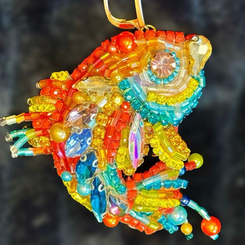 Tropical fish earrings